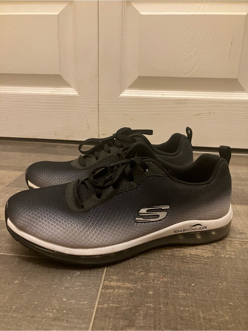 Skechers Women's Black-to-Gray Gradient Skech-Air Athletic Sneakers